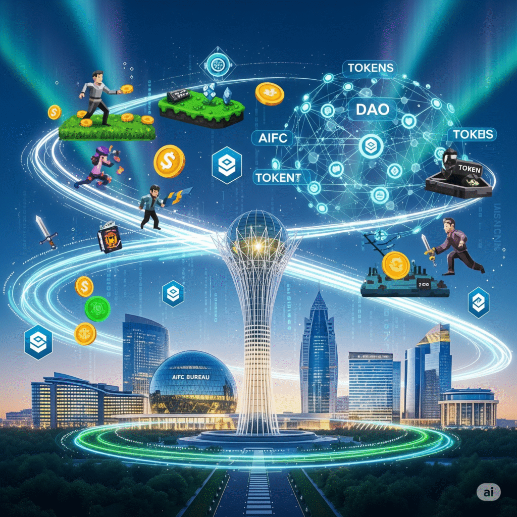 МФЦА Астана регулирование блокчейн игр DAO токены
