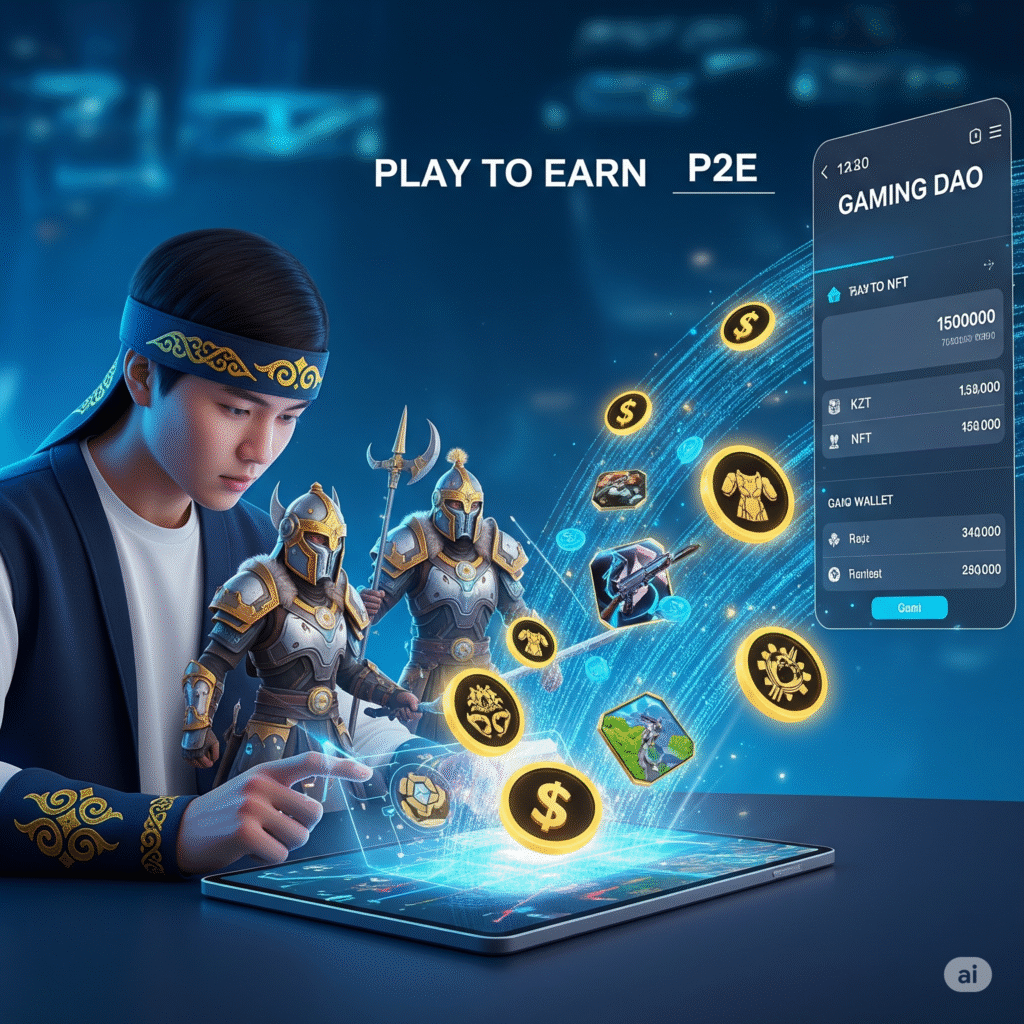 Play to Earn игры NFT доходы Gaming DAO Казахстан