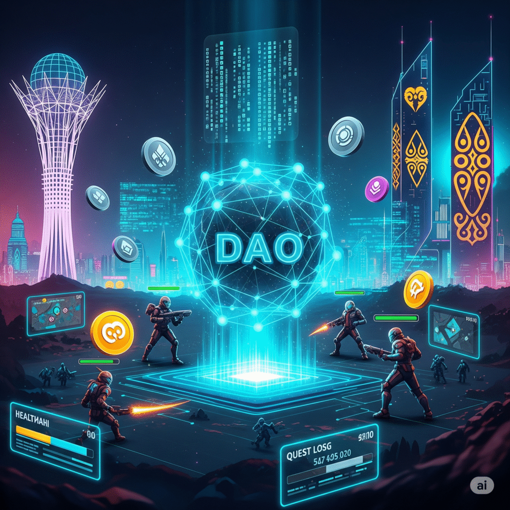 Gaming DAO децентрализованное управление в блокчейн играх Казахстан