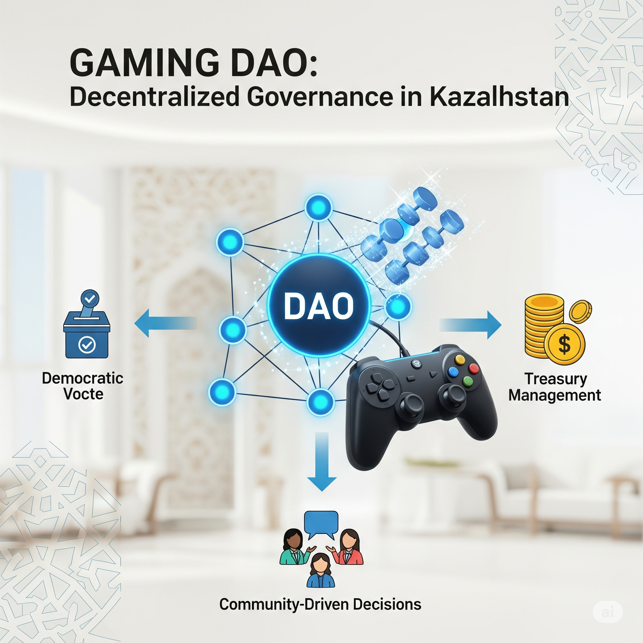 Игровые DAO: децентрализованное управление в Казахстане
