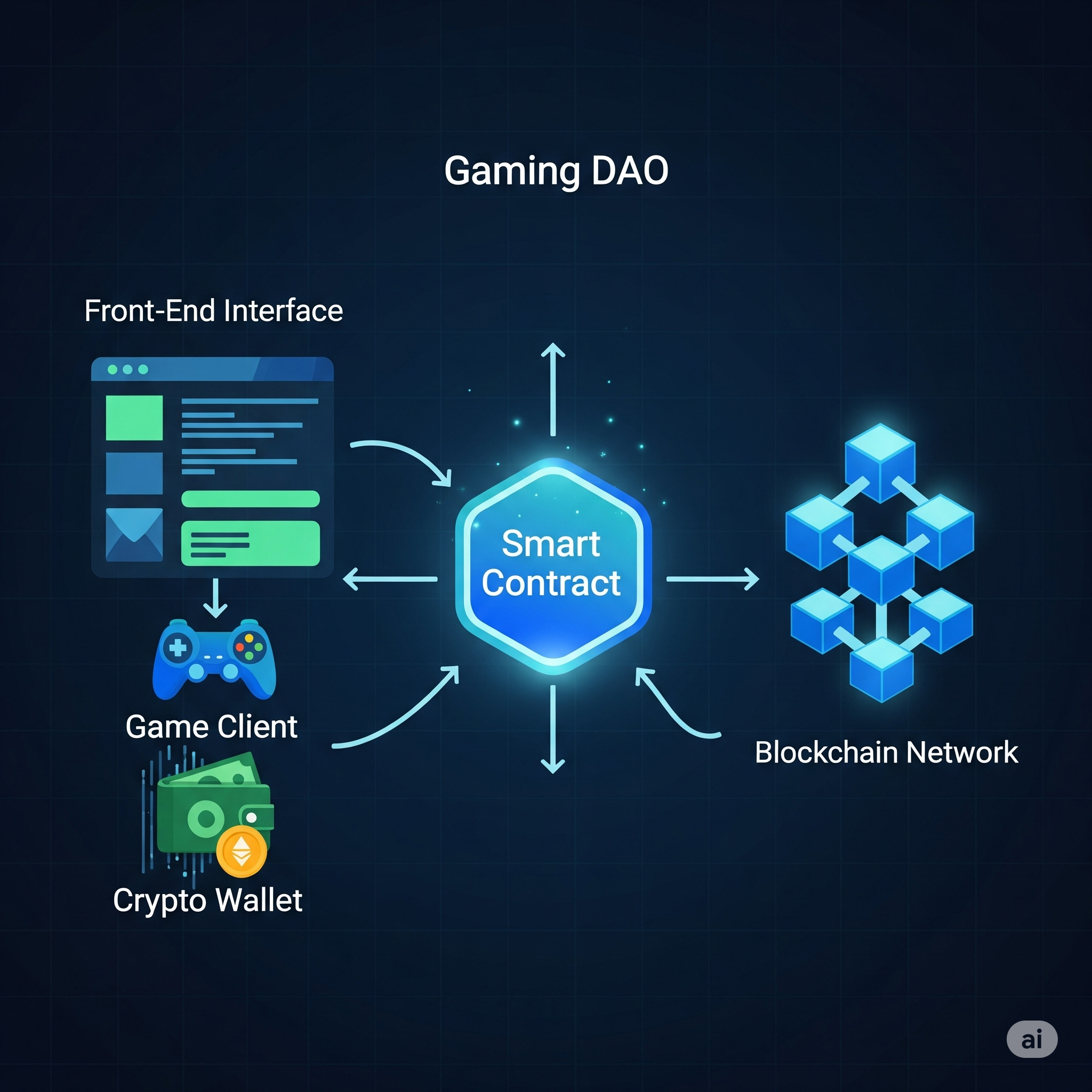 Техническая архитектура игровых DAO и основные компоненты
