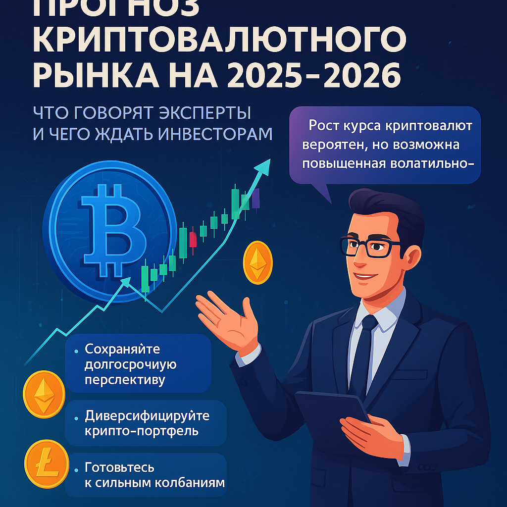 Прогноз криптовалютного рынка на 2025-2026: что говорят эксперты и чего ждать инвесторам Прогноз криптовалютного рынка на 2025-2026: что говорят эксперты и чего ждать инвесторам
