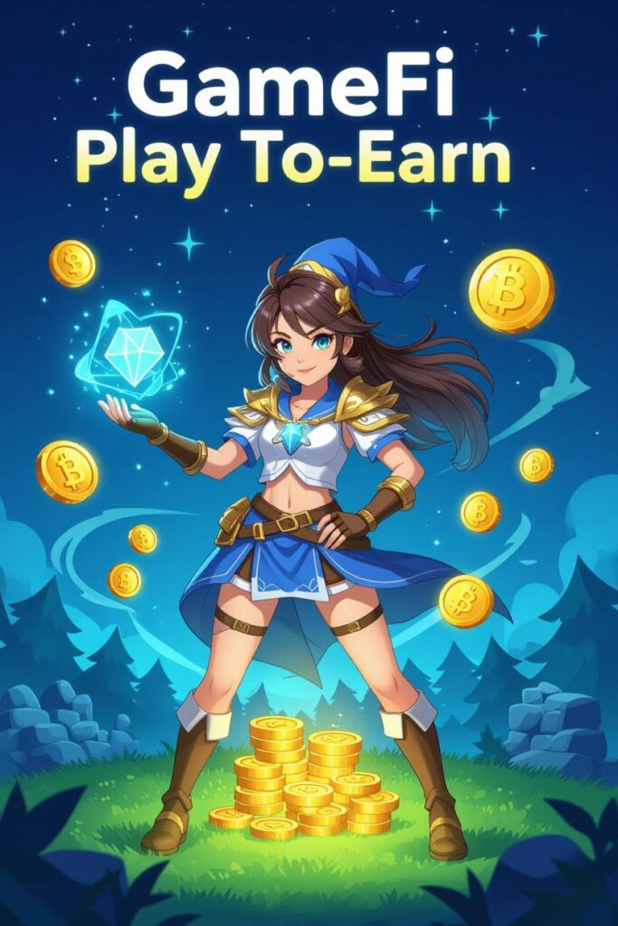 GameFi и Play-to-Earn блокчейн игры концепция заработка